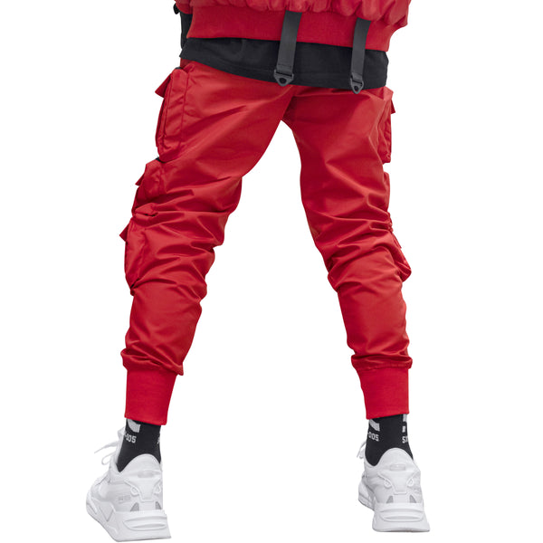 CG-Type 08R Red Cargo Pants - Fabric of the Universe